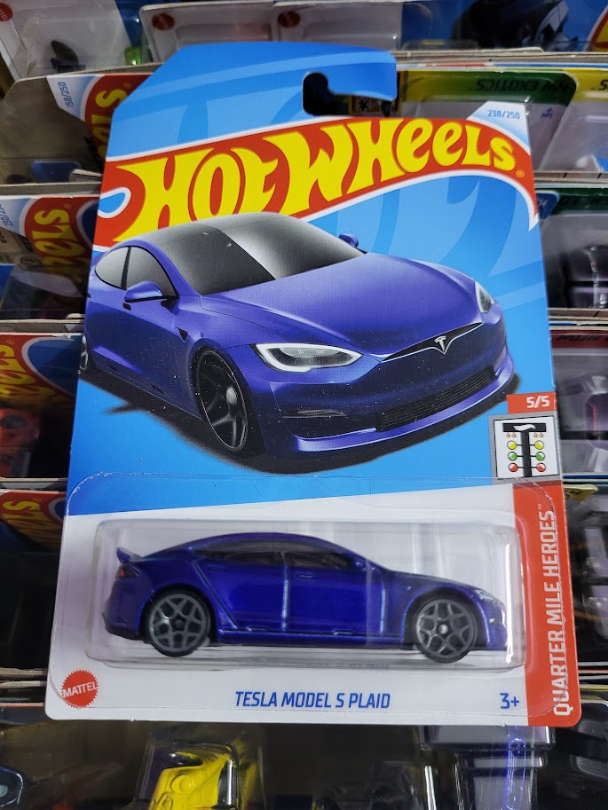 Hot Wheels Tesla Model S Plaid Blue