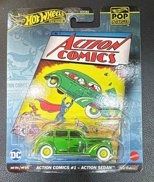 Premium Hot Wheels Action Comics #1 Action Sedan