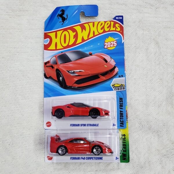Hot Wheels Ferrari SF90 and F40 Combo