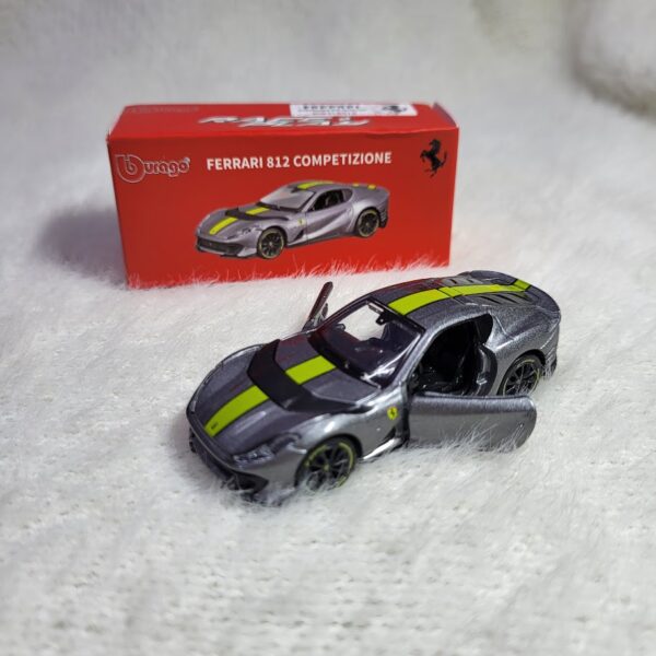 Bburago Ferrari 812 Competizione Grey - Scale - 1:64 - Image 2