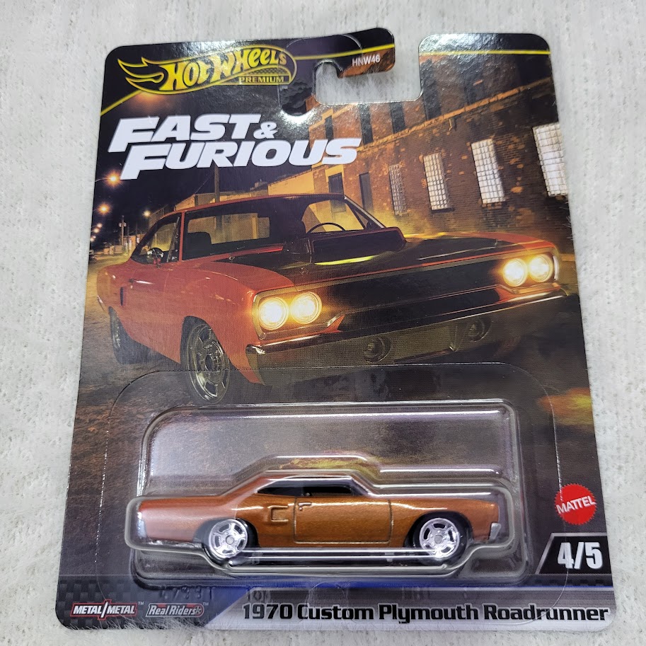 Premium Hot Wheels 1970 Custom Plymouth Roadrunner - Fast and Furious