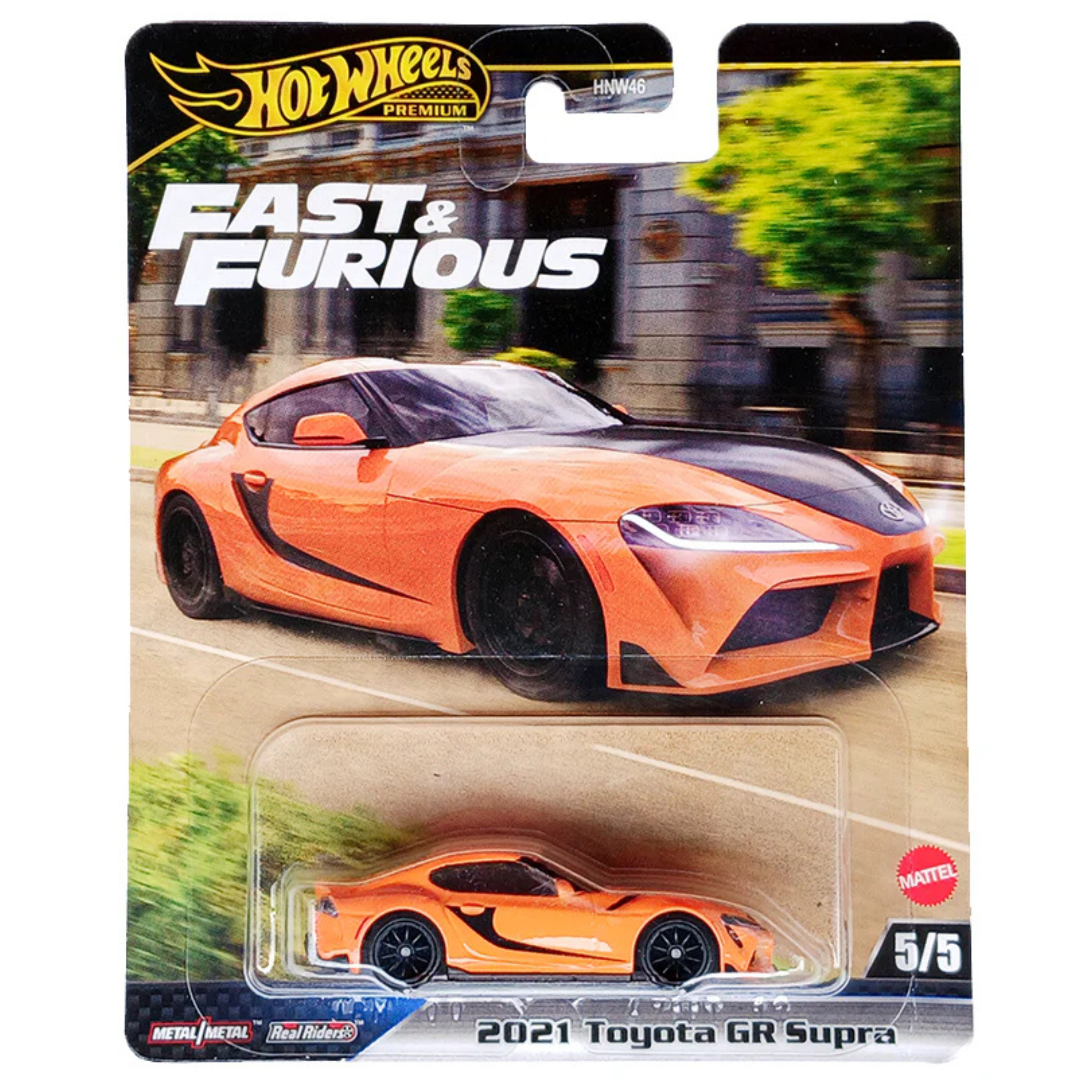 Premium Hot Wheels 2021 Toyota GR Supra - Fast and Furious