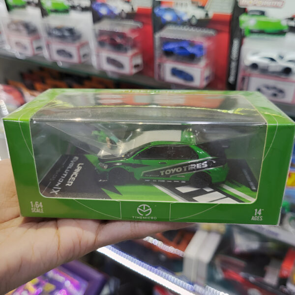 Time Micro Mitsubishi Lancer Evolution IX with figure