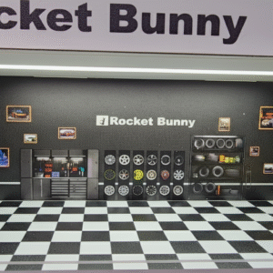 Rocket Bunny Diorama with Lights for 1:64 Diecast Cars