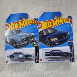 Hot Wheels Jaguar and Mercedes Combo (Pack of 2)