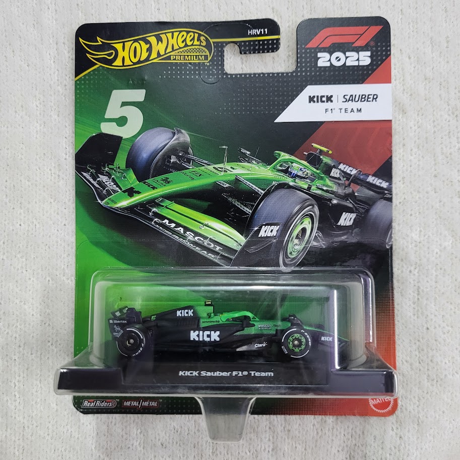 Hot Wheels Kick Sauber F1 Team #5 2025
