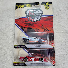 Hot Wheels Porsche 917K and 76 Greenwood Corvette - Vintage Racing