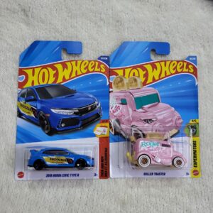 Hot Wheels 2018 Honda Civic Type R and Roller Toaster