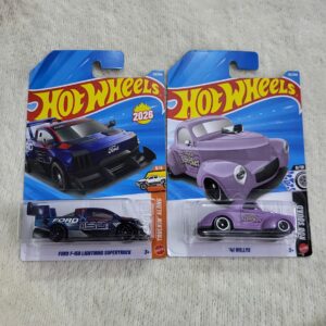 Hot Wheels Ford F-150 Lightning Supertruck and 41 Willys