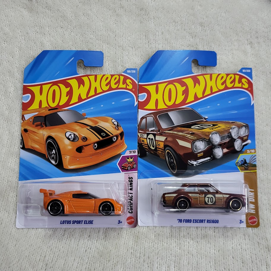 Hot Wheels Lotus Sport Elise and 70 Ford Escort RS1600