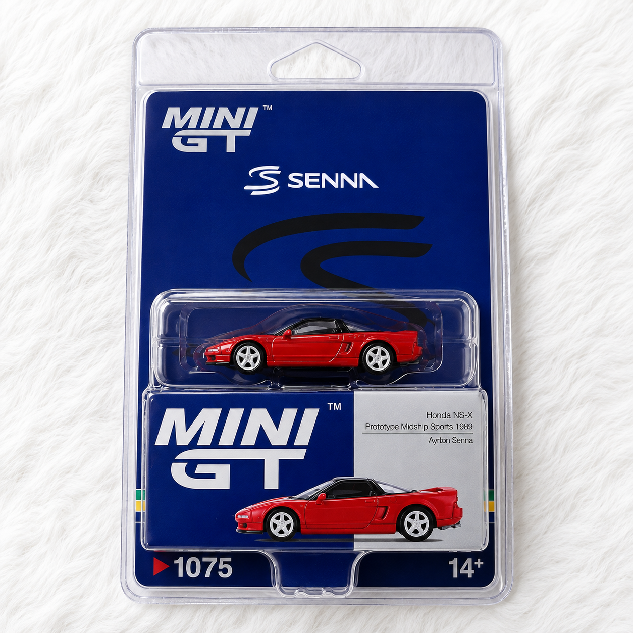 Mini GT Honda NS-X Prototype Midship Sports 1989 – Ayrton Senna #1075 Blister
