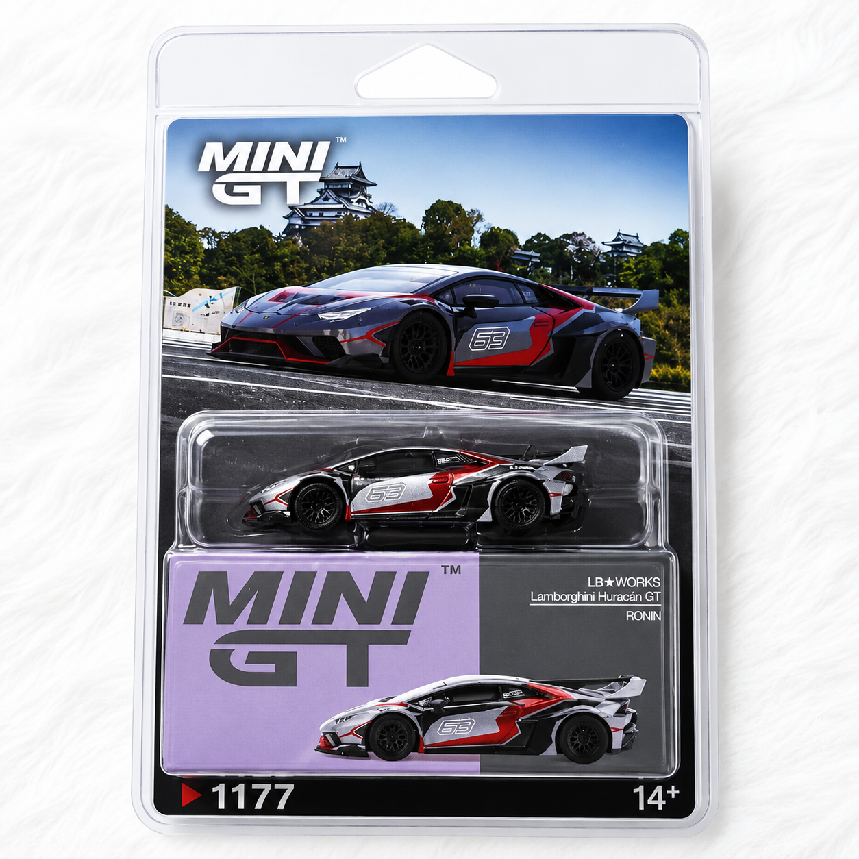 Mini GT LB Works Lamborghini Huracan GT – Ronin #1177 Blister