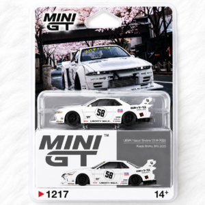 Mini GT LBWK Nissan Skyline GT-R (R32) – Kaido Works TAS 2025 #1217 Blister