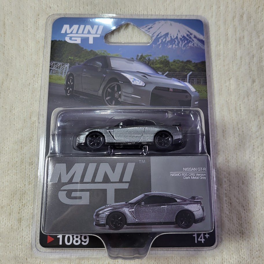 Mini GT NISSAN GT-R - NISMO R35 CRS Version Dark Metal Gray