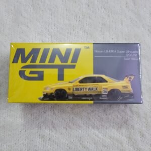Mini GT Nissan LB-ER34 Super Silhouette SKYLINE - Sport Yellow