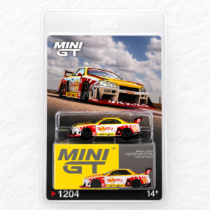 Mini GT Nissan LB-ER34 Super Silhouette SKYLINE - Suppaiman Okinawa #1204 Blister