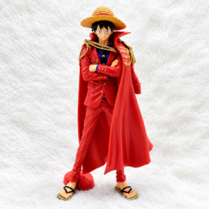 Monkey D. Luffy action figure wearing an iconic red suit